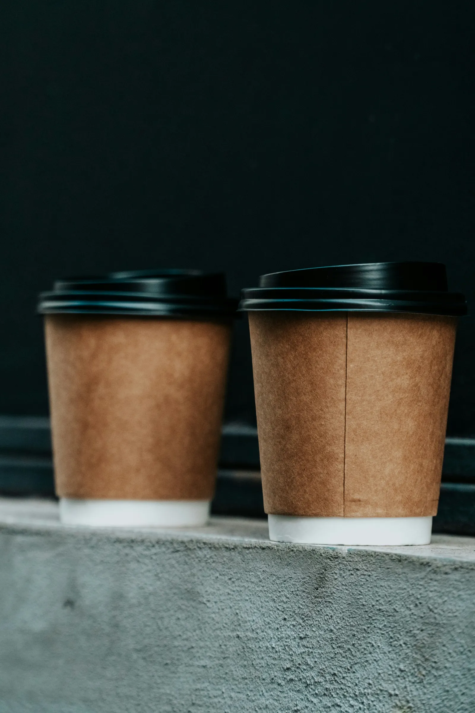 Two coffee cups on a ledge: tell us about a new project
